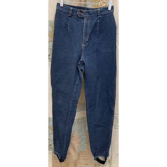 Liz Claiborne Denim - Vtg Liz Claiborne Liz Wear Stirrup‎ Jeans Denim Jodhpurs 10 USA Union Made 80's